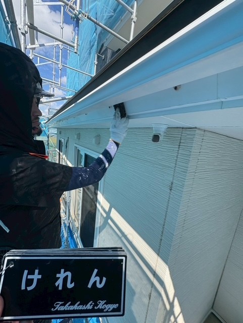 雨樋破風ケレン作業