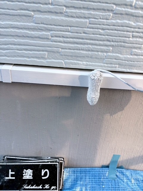 土台水切り上塗り作業(ND370)