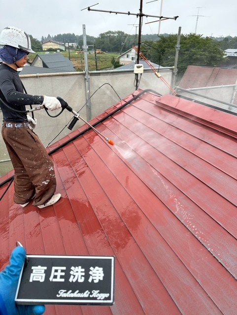 屋根高圧洗浄