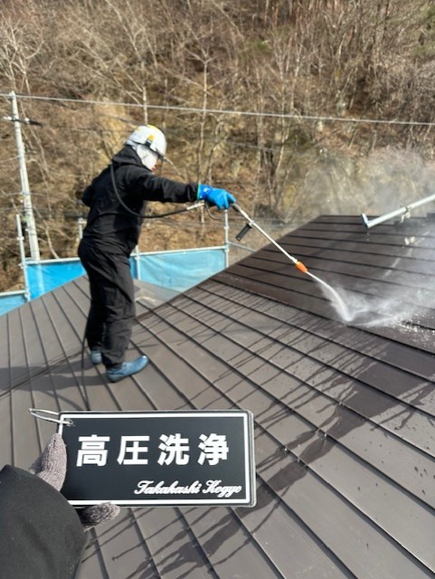 屋根高圧洗浄