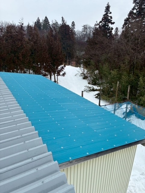 波板取り付け完了