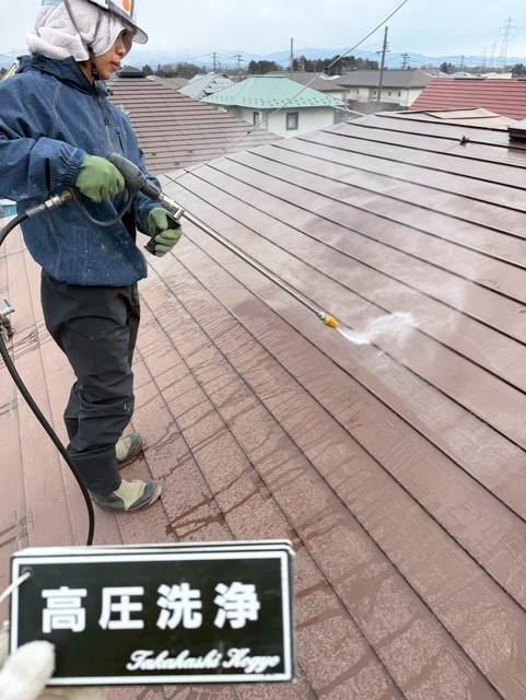 屋根高圧洗浄