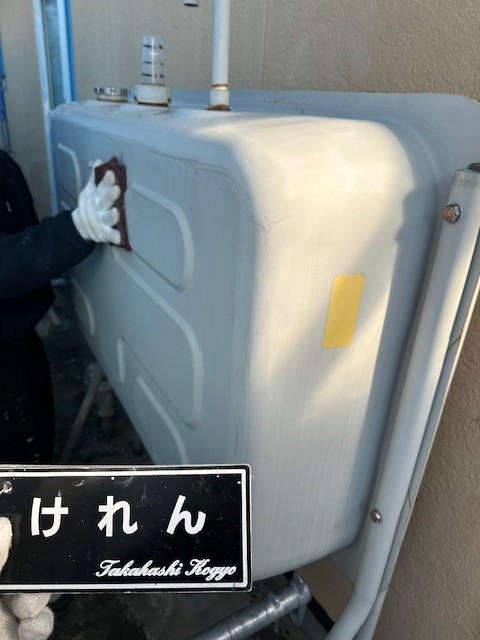 ホームタンクケレン作業