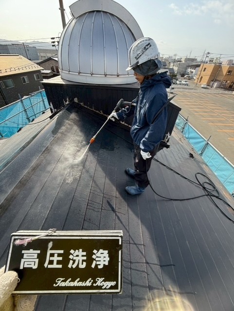 屋根高圧洗浄