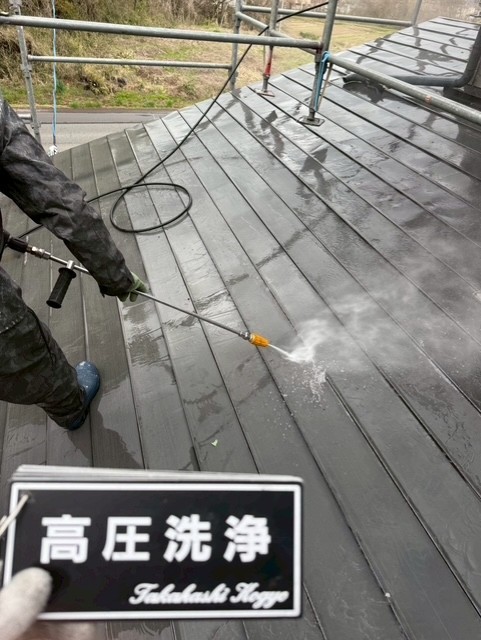 屋根高圧洗浄