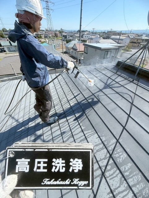 屋根高圧洗浄
