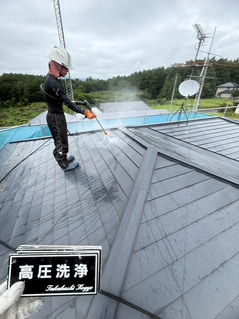 屋根高圧洗浄