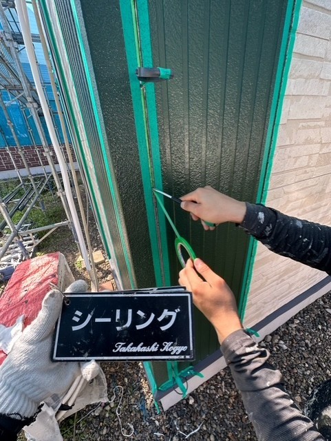 ボンドブレーカー貼り作業