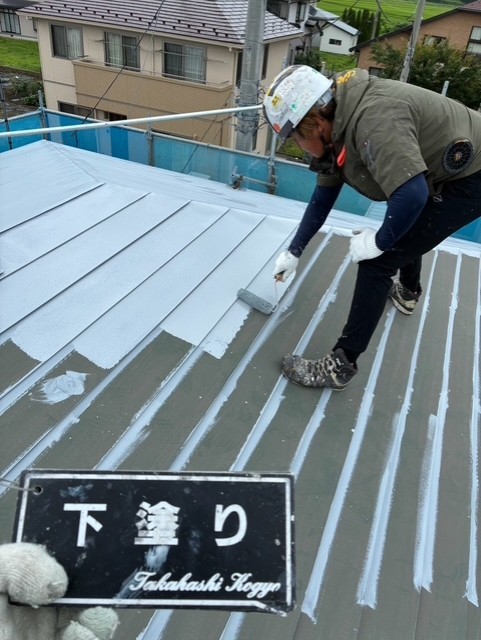 屋根錆止め塗装