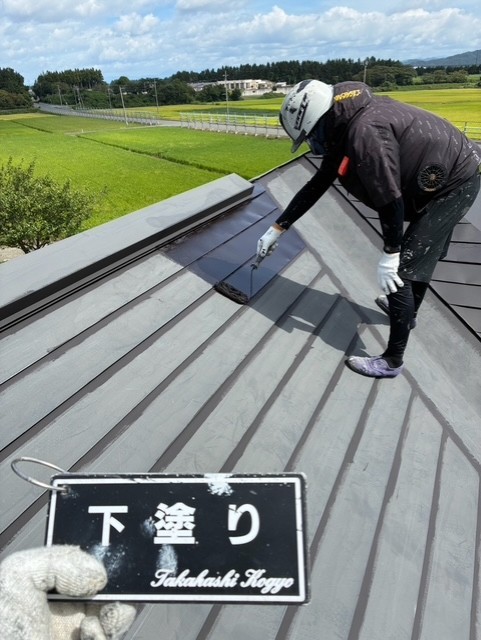 屋根錆止め塗装