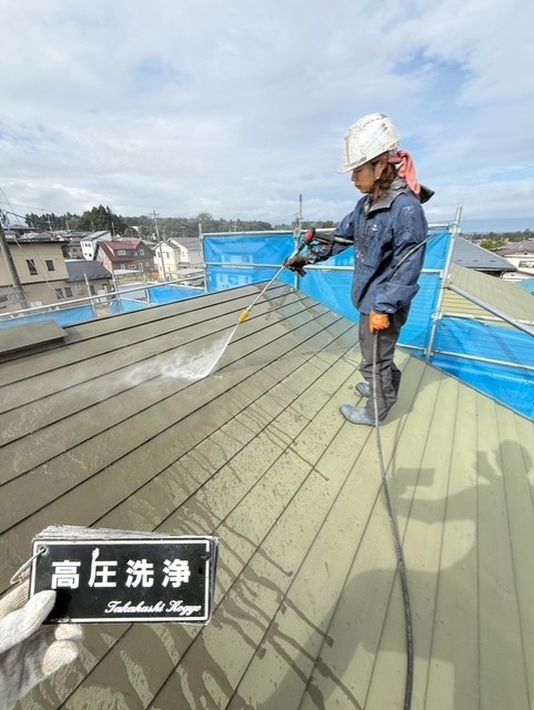 屋根高圧洗浄