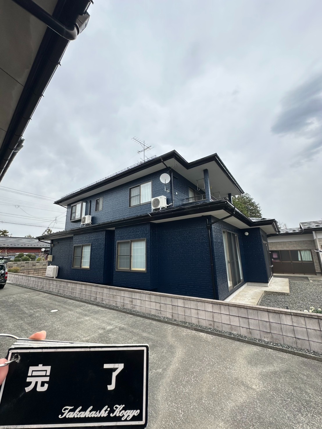 母屋施工完了2